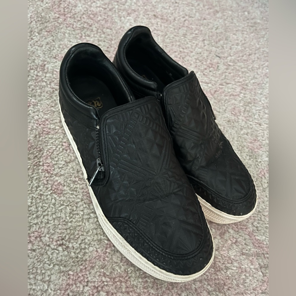 Women Black Slip on Platform Ash Shoes